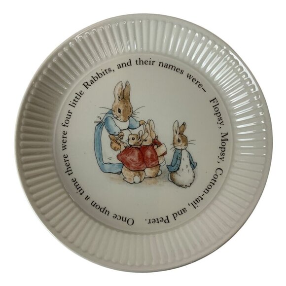 Peter Rabbit by Wedgwood Ceramic Compotier 6 in Dish 1993 Made in England - Picture 3 of 4